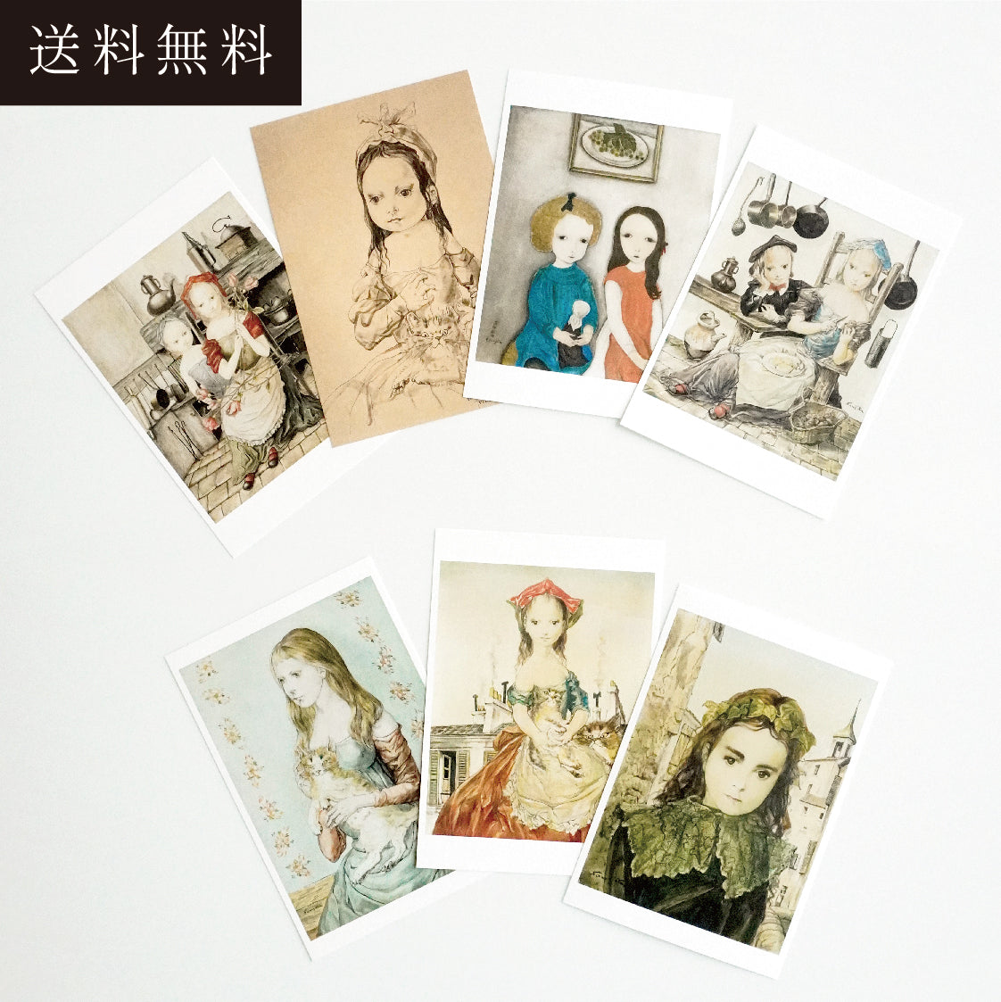 C Postcard Set Girl Series