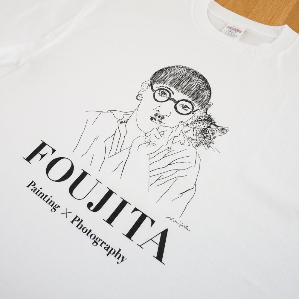 Tシャツ 猫のいる自画像