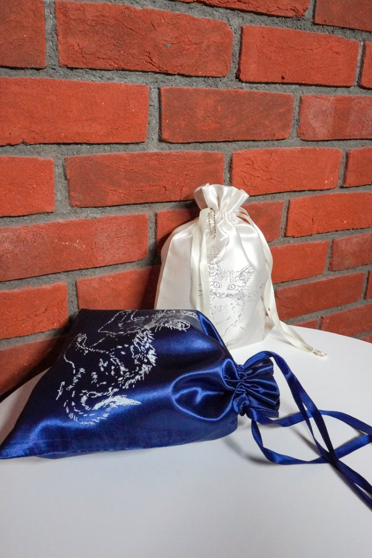 Drawstring bag from "Night and Cat" Navy