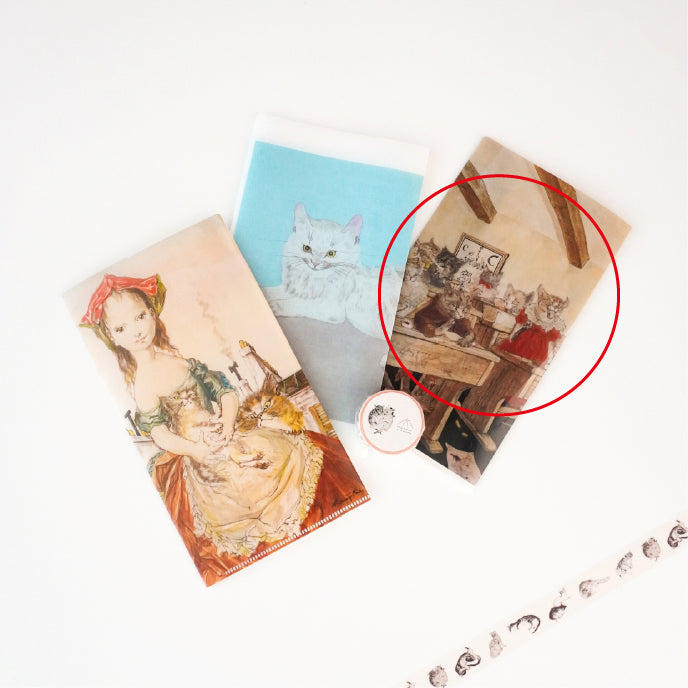 [Mother's Day Gift] Ticket Folder Cat Classroom + Masking Tape